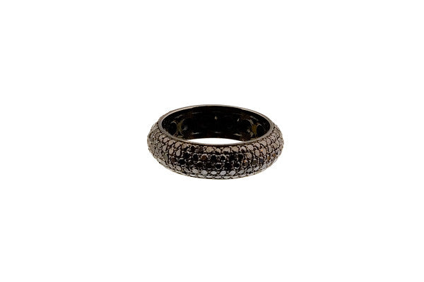 HAATHI FINE - Black Diamond Cluster Ring Thick