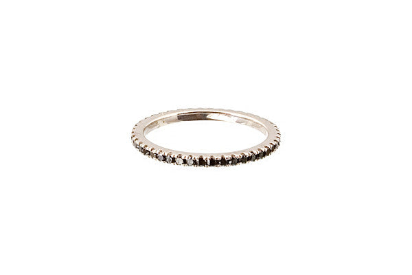 HAATHI FINE - Stack Ring with Black Diamonds