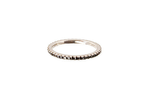 HAATHI FINE - Stack Ring with Black Diamonds